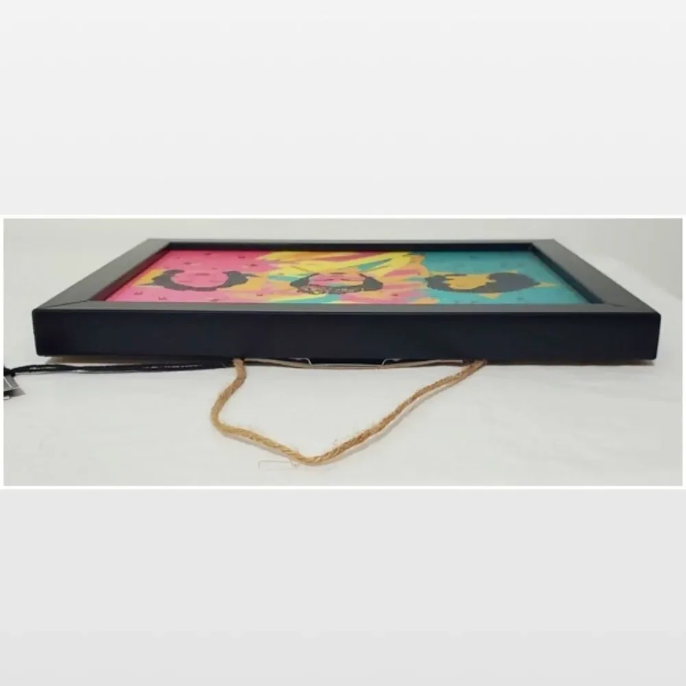 New Wall Art Picture Hispanic Females Bold Multi Colored Framed Women NWT